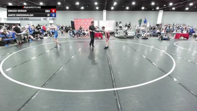 120 lbs Urijah Duran, Team Colorado FS vs Jantz Greenhalgh, Team Utah