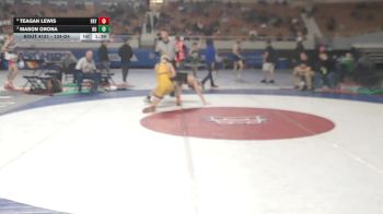 134-D4 Quarterfinal - Mason Orona, Round Valley High School vs Teagan Lewis, Payson High School