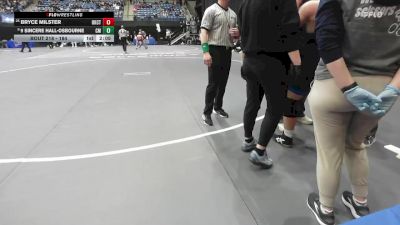 184 lbs Champ. Round 2 - 9 Sincere Hall-Osbourne, Central Methodist vs Bryce Milster, Oklahoma City