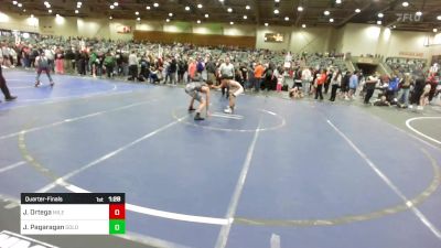 123 lbs Quarterfinal - Jeremy Ortega, Mile High WC vs Jahryzen Pagaragan, Gold Rush Wrestling