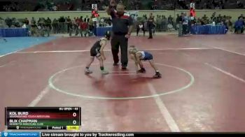 43 lbs Cons. Round 4 - Kol Burd, Weatherford Youth Wrestling vs Blix Chapman, Henrietta Wrestling Club