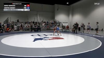 U15 GR - 52 lbs Cons. Round 2 - Berdj Serrano, Gold Rush Wrestling vs Griffin Heeney, Tinley Park Bulldogs Wrestling Club