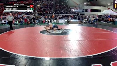 6A 132 lbs Semifinal - Draven Johns, Caldwell vs Brandon Felix, Post Falls