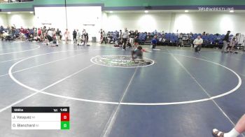 126 lbs Consi Of 64 #2 - Joshua Vasquez, MI vs Ostin Blanchard, WI