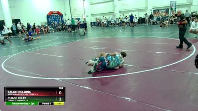 120 lbs Quarters & Wb (16 Team) - Talon Belding, Nebraska Heroes (B Team) vs Chase Gray, Team STL Orange