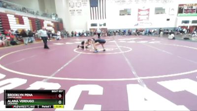 100 lbs Cons. Round 6 - Alaina Verdugo, LaGrande vs Brooklyn Pena, Canyon Ridge