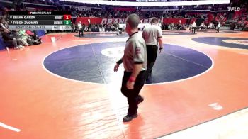 3A 132 lbs Cons. Round 2 - Elijah Garza, Arlington Heights (Hersey) vs Tyson Zvonar, Frankfort (Lincoln-Way East)