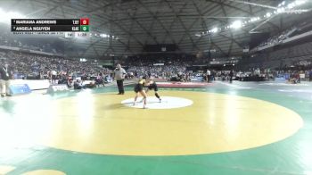 Girls 3A 110 lbs Quarterfinal - Mariana Andrews, Thomas Jefferson (Girls) vs Angela Nguyen, Kentlake (Girls)