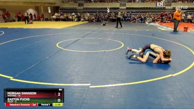 88 lbs Placement (4 Team) - Morgan Swanson, Waconia vs Easton Fuchs, Foley