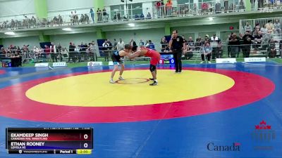 71kg Cons. Round 3 - Ekamdeep Singh, Canadian Mal Wrestling vs Ethan Rooney, Loyola HS