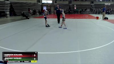 85 lbs Finals (8 Team) - Harrison Schlagel, HLWW vs Jeremiah Vazquez, GSL