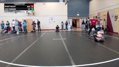 150 lbs Champ. Round 1 - Wyatt Bailey, Ridgevue High School vs Jack Hamann, Twin Falls