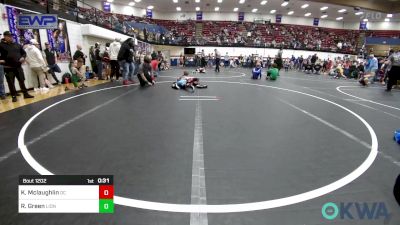 49 lbs Round Of 16 - Kaiden Mclaughlin, Del City Little League vs Ryker Green, Lions Wrestling Academy