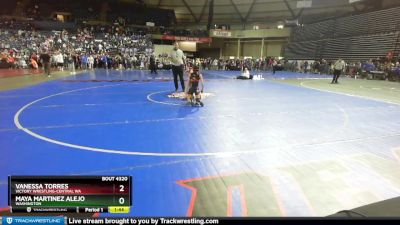 81 lbs Round 1 - Maya Martinez Alejo, Washington vs Vanessa Torres, Victory Wrestling-Central WA