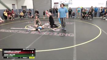 81 lbs 2nd Place Match - Daisy Miller, Mat-Su Matmen vs Annabelle Conant, Marathon Wrestling Club