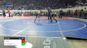 92 lbs Round Of 16 - Keaton Dietz, Stillwater vs Dane Lashbrook, Norman North