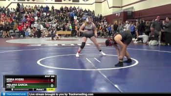 138-143 lbs 1st Place Match - Keira Myers, NH/TV vs Melena Garcia, Linn-Mar