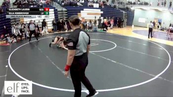 155 lbs. 3rd Place Match - Elizabeth Laurin, West Creek vs Ella Kimbrough, Lafayette (Wildwood)