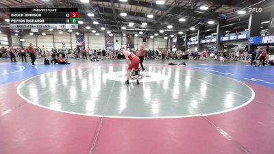 132 lbs Consi Of 8 #2 - Brock Johnson, KS vs Peyton Richards, IN