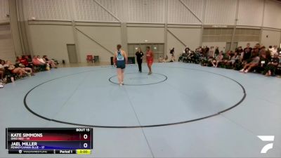 164 lbs Placement Matches (8 Team) - Kate Simmons, Ohio Red vs Jael Miller, Pennsylvania Blue