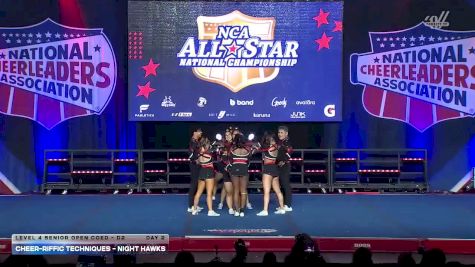 Cheer-riffic Techniques - Night Hawks [2026 L4 Senior Open Coed - D2 Day 2] 2026 NCA All-Star National Championship
