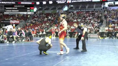 3A-150 lbs Quarterfinal - Mason Lucas, Carlisle vs Logan Trenary, Southeast Polk
