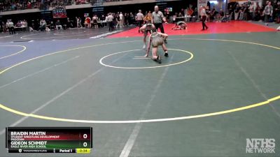 152 lbs 3rd Place Match - Gideon Schmidt, Eagle River High School vs Braidin Martin, Student Wrestling Development Program