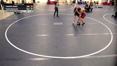 14U - 175 lbs 5th Place Match - Evan Macalus, White Bear Lake Wrestling vs Hunter James, Coon Rapids Mat Bandits Wrestling Club