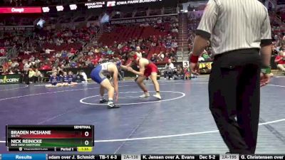 2A-220 lbs Semifinal - Nick Reinicke, Dike-New Hartford vs Braden McShane, NH/TV