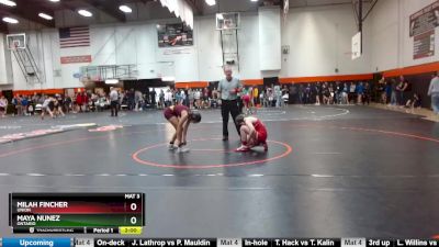 115 lbs Cons. Round 2 - Milah Fincher, Union vs Maya Nunez, Ontario