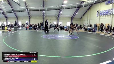 180 lbs Round 1 - Shanielah Kirk, Bethany College vs Hailey Rose-Caldwell, Mount Union University