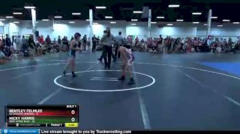 84 lbs Round 1 (8 Team) - Nicky Harris, Iron Horse Blue vs Bentley Felmlee, U2 Upstate Uprising