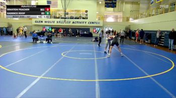 157 lbs Semifinal - Kadence Roop, Northeast Oklahoma vs Braxton Peacher, Iowa Western Community College