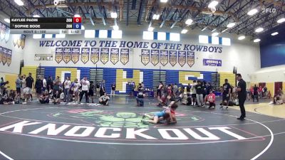100 lbs Quarterfinal - Sophie Booe, Phoenix Wrestling Club vs Kaylee Padin, YIC