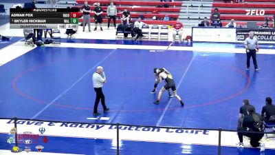 141 lbs Quarterfinal - Skyler Hickman, Washington & Lee vs Adrian Fox, Randolph