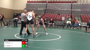 155 lbs 7th Place - Warren Sauer, Badgerway White (WI) vs Nathan Taylor, Buxton Intense (NJ)