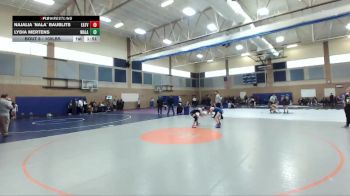 100lbs Champ. Round 1 - Najalia `Nala` Baublits, Eatonville (Girls) vs Lydia Mertens, Walla Walla (Girls)