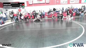 78-84 lbs Rr Rnd 2 - Tucker Tate, Grove Takedown Club vs Evelyn Boren, Verdigris Youth Wrestling