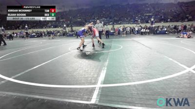 170 lbs Quarterfinal - Jordan Mckinney, Team Tulsa Wrestling Club vs Elijah Goode, Buck Pride Wrestling