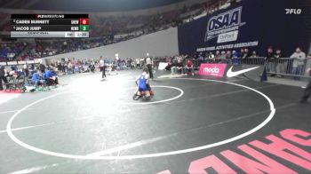 6A Boys 106 lbs Semifinal - Jacob Jump, Newberg Boys vs Caden Burnett, Sherwood Boys