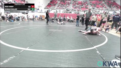 105 lbs Semifinal - Reid Kirby, NGC vs Roman Buller, Weatherford Youth Wrestling