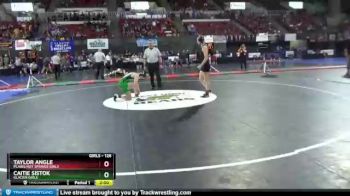 Champ. Round 1 - Taylor Angle, Plains/Hot Springs Girls vs Caitie Sistok, Glacier Girls