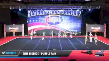 Elite Legends - Purple Rain [2021 L4 Senior Coed - D2 Day 2] 2021 ACP: Midwest World Bid National Championship