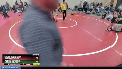 51-53 lbs Round 2 - Wade Burkhart, Amped Wrestling Club vs Aeden Gensler, Fort Polk Wrestling