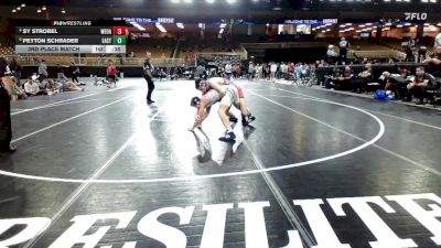 165 lbs 3rd Place Match - Peyton Schrader, Eastside vs Sy Strobel, West-Oak