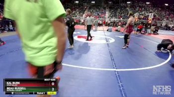 4A-165 lbs Semifinal - Beau Russell, Natrona County vs Kal Burk, Star Valley
