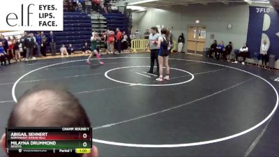 100 lbs. Cons. Round 4 - Milayna Drummond, DeSoto vs Abigail Sehnert, Northwest (Cedar Hill)