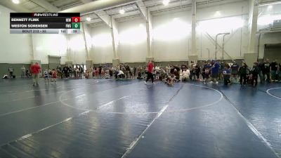 55 lbs Champ. Round 1 - Weston Sorensen, Fremont Wrestling Club vs Bennett Flink, Hook Em W.C