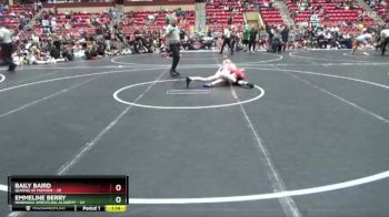 75 lbs Round 2 (6 Team) - Baily Baird, Queens Of Mayhem vs Emmeline Berry, Nebraska Wrestling Academy