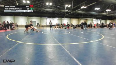91-97 lbs Rr Rnd 2 - Saige Brown, Moore JR High vs Remi Stumblingbear, Darko Valley Wolf Pack